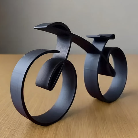 Abstrakte Fahrrad Skulptur – Urbanes Design-Deko